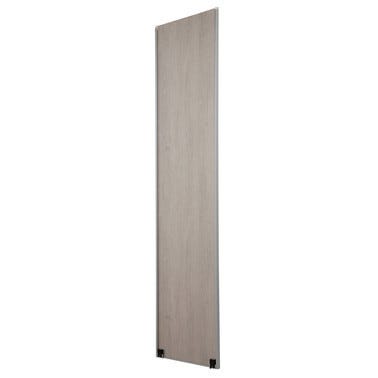 Porte de placard coulissante - 1 Vantail décor Frêne Blanc 10x600x2500mm