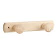 PORTE MANTEAUX BOIS BRUT 2 TETES