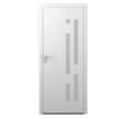 Porte d'entrée aluminium Malaga PREMIUM blanc 215x90 Droite