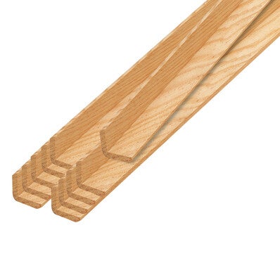 baguette d angle arrondie en pin petits nœuds 30 x 30 mm long 2 4 m sotrinbois bricoman