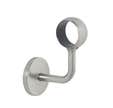 Platine coudée acier brossé Diam.45 mm