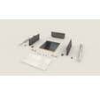 Kit casserolier faible profondeur largeur 45 cm - Slimpro SYNERCIA