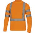 Tee shirt haute visibilité à manches longues orange T.M - DELTA PLUS