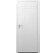 Porte d'entrée aluminium blanc poussant gauche H.215 x l.90 cm Avila plus