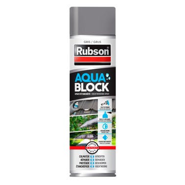 Revêtement d'étanchéité en spray gris 300 ml Aquablock - RUBSON 0