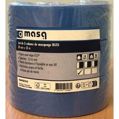 Bande de masquage multi-usage bleu pro longue durée 50 m x 25 mm - ROTA 0