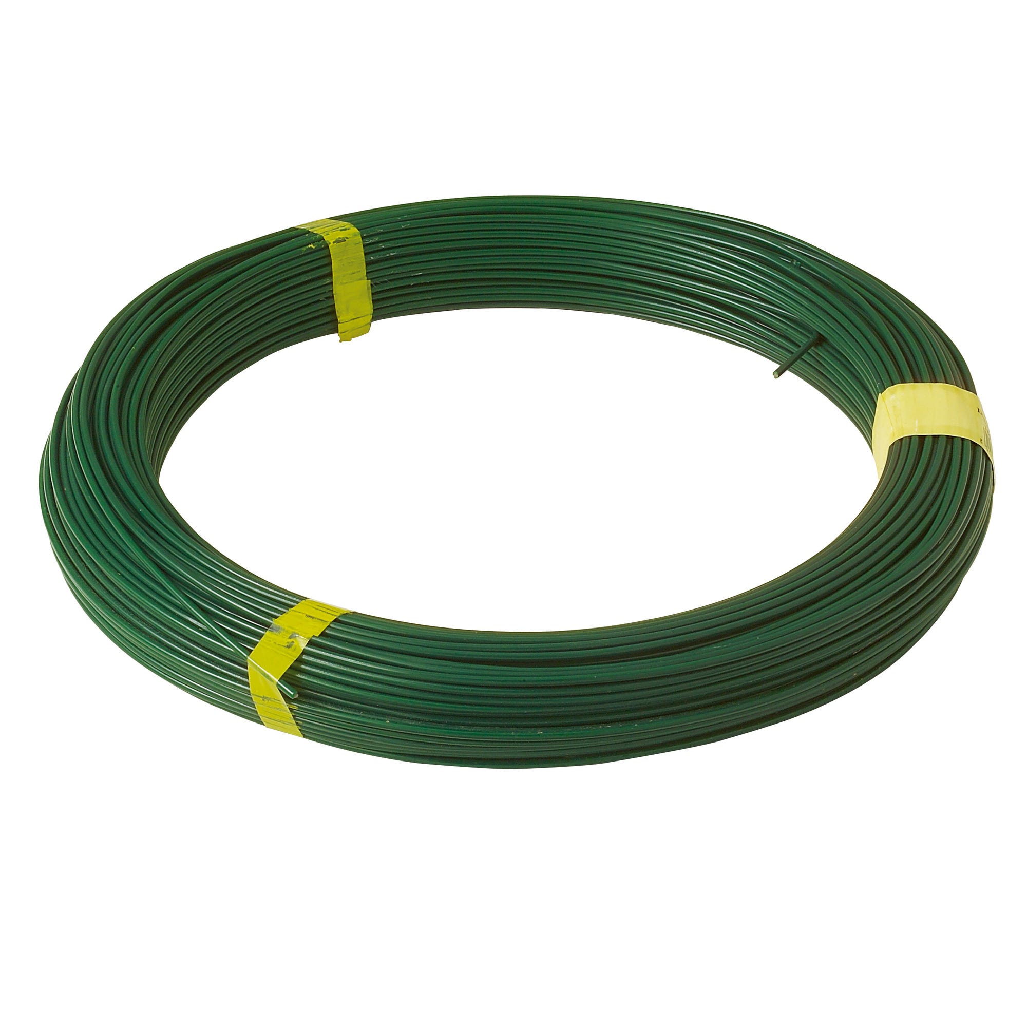 Fil de tension revêtu plastique vert Diam.1,8/2,7 mm Long.100 m 0