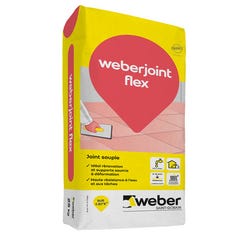 Joint souple gris ciment 5 Kg Weberjoint flex - WEBER