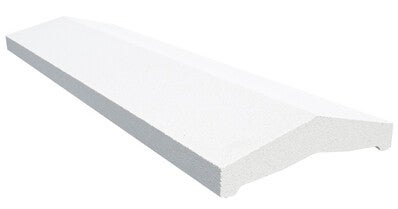 couvre mur 100x30 cm 2 pentes blanc ep 4 cm bricoman