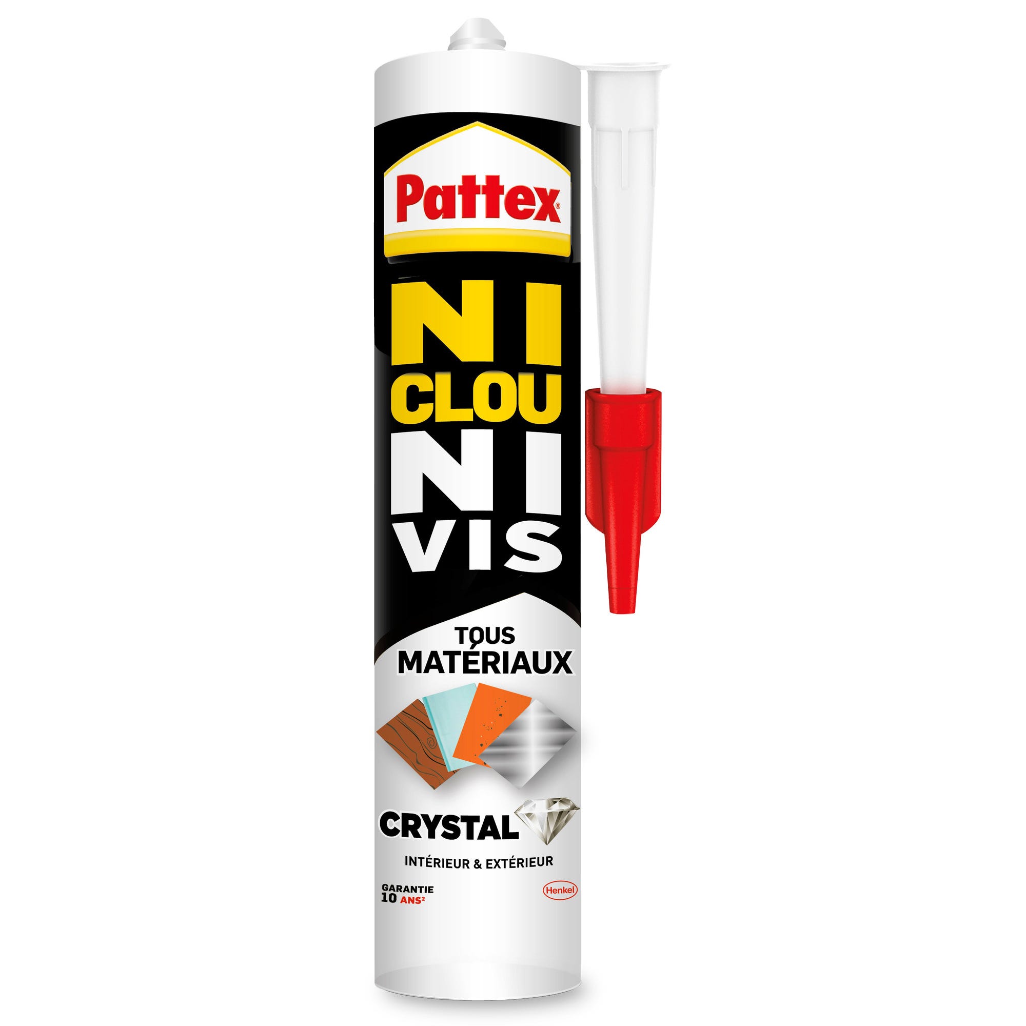 Colle tous matériaux crystal transparent 290 g Ni Clou Ni Vis - PATTEX 0
