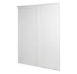 Kit portes de placard coulissantes blanches 2 vantaux 10x1800x2500mm