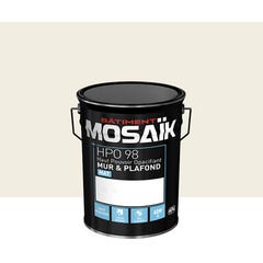 Peinture intérieure mat blanc morgins teintée en machine 4L HPO - MOSAIK 1