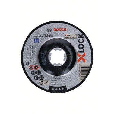 Disque à tronçonner X-Lock moyeu déporté EXPERT acier Diam.125 x 2,5 mm - BOSCH  0