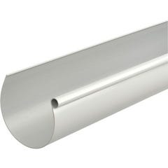 Gouttière demi-ronde PVC grise Dév.333 mm Long.4 m - GIRPI 1