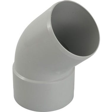 Coude 45° PVC gris Diam.100 mm - GIRPI 1