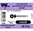 Vis penture autoperceuse ZG 4,8 x 32 mm 50 pièces - VISWOOD