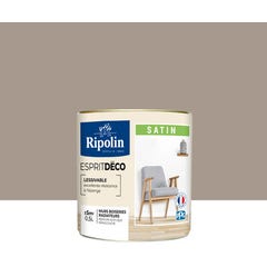 Peinture intérieure multi-supports acrylique satin teintéé en machine brun shetland CH2 1041 0,5 L Esprit déco - RIPOLIN 1