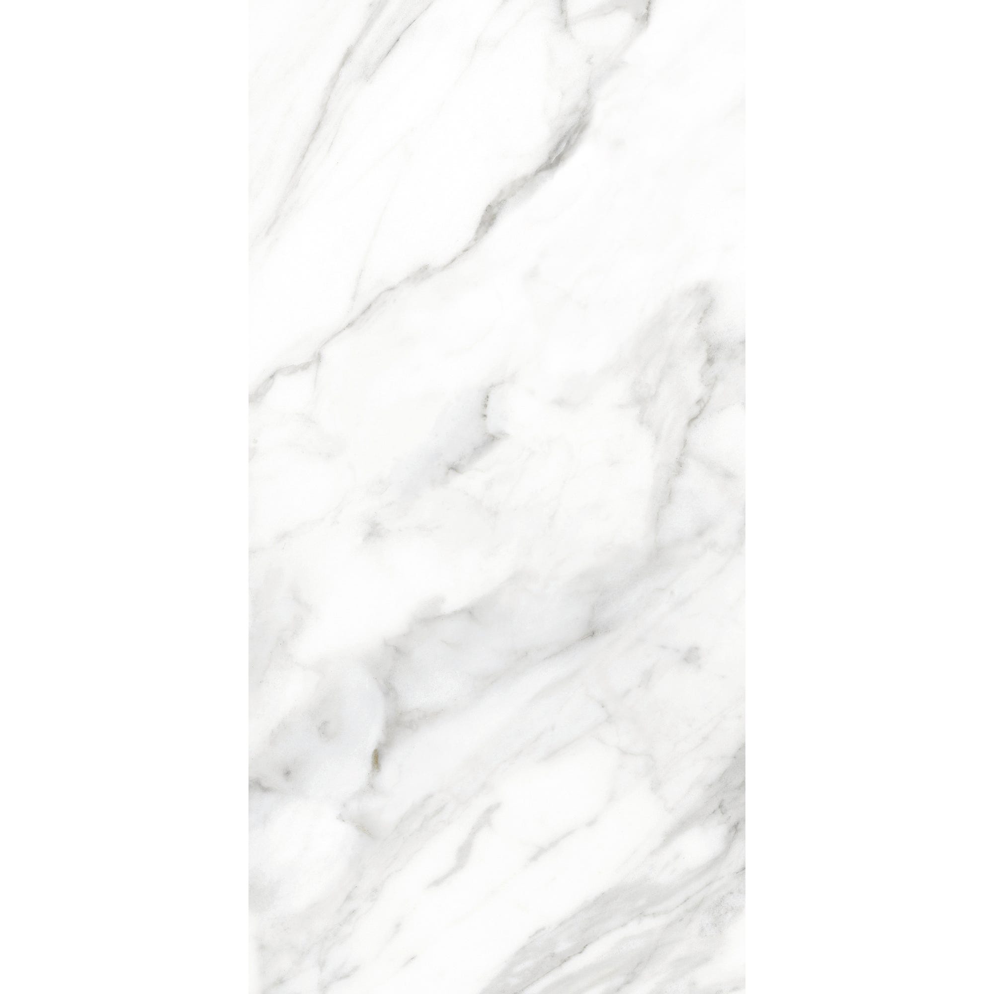 Carrelage intérieur sol et  mur blanc effet marbre l.30 x L.60,4 cm Loop Marmo Bianco 0