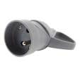 FICHE FEMELLE 2P+T 10/16A ECLIPS AN.GRIS