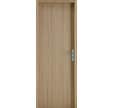 Bloc-porte thermique plaqué chêne brut zircon poussant droit Huiss.72x46 mm H.204 x l.83 cm
