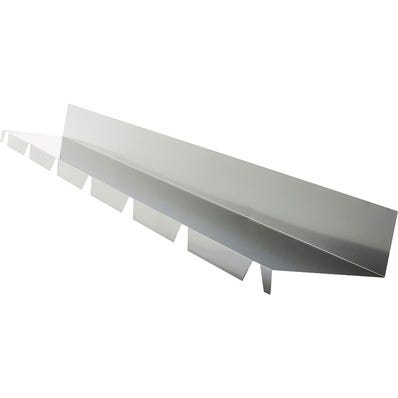 Faîtière crantée contre mur pour plaque grise Long.210 cm 1