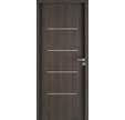 Bloc-porte revêtu mélaminé chêne brûlé structuré poussant gauche H.204 x l.73 cm Comoe