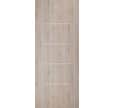 Porte seule revêtue mélaminé Gris Polaire structuré COMOE Largeur 93 cm