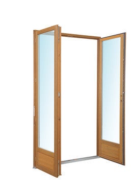 porte fenetre bois 2 vantaux h225xl140cm bricoman
