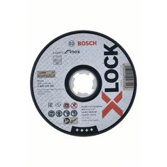 Disque à tronçonner X-Lock EXPERT métal inox moyeu plat Diam.125 x 1,6 mm - BOSCH 1