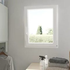 Fenêtre PVC H.75 x l.60 cm oscillo-battant 1 vantail tirant droit blanc 5