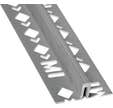 Joint de fractionnement 8x35mm en PVC gris, longueur de 2.5m