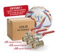 PACK 40 VANNES A SPHERE Femelle-Femelle 15 vannes 15/21 - 15 vannes 20/27 -10 vannes 26/34 + BALLON ADIDAS OFFERT