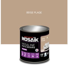Peinture intérieure multi support acrylique velours beige plage 0,5 L Mosaline - MOSAIK