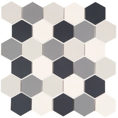 Mosaïque mix l.28,1 x L.29,5 cm Ceram hexagone 0