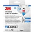 Lot de 5 masques de protection respiratoires FFP2 pour outillages et ponçage manuel 8822, avec soupape Cool-flow - 3M
