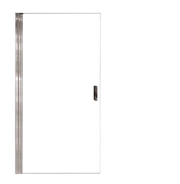 Paroi de douche pivotante à l'italienne chromée verre trempé l.120 x H.200 x Ep.8 mm Antibes