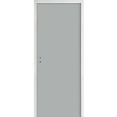 Bloc-porte palière EI30 stratifié gris perle serrure 3 points Huiss.72/54 mm poussant droit H.204 x l.83 cm - JELD WEN