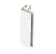 Pack raccord plinthe cuisine PVC décor aluminium 16/19 mm Long.15 cm