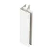 Pack raccords de plinthes de cuisine en PVC décor gris aluminium ép. 16-19 mm / h.15 cm