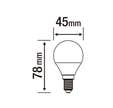 AMPOULE E14 P45 470LM 4000K