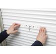 Volet roulant aluminium à tirage direct blanc H. 220 x l.100 cm