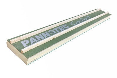 Panneau De Toiture R 6 00 M K W L 540 X L 57 Cm Ep 130 Mm Pannotec Confort Platre Rb Soprema Bricoman