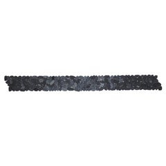 Frise galets scie noir l.10 x L.100 cm 1