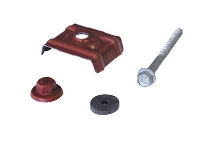 Kit De 50 Fixations Tole Nervuree 1045 Rouge Bricoman