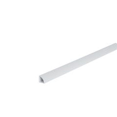 Quart de rond en PVC blanc 12 x 12 mm Long.2,6 m