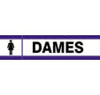 PANNEAU TOILETTES DAMES D-SIGN 180X45