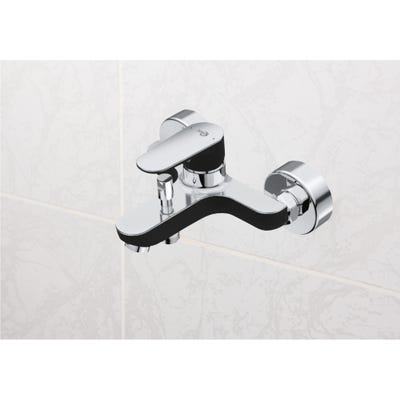 Mitigeur mécanique bain douche noir et chromé Tyria - IDEAL STANDARD 2