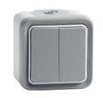 DOUBLE VA ET VIENT IP55 PLEXO GRIS LEGRAND
