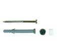 FIXATION POUR WC ET BIDET Ø6X60 CHEVILLE LONGUE Ø8X60 + CAPUCHON