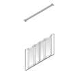 PAROI DE DOUCHE OPTION N :H90 160CM